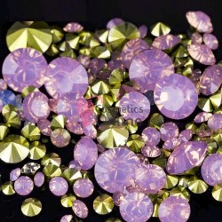 Diamante 100 buc de unghii 3D, DS055 Pink Pal 2,0-6,7mm 